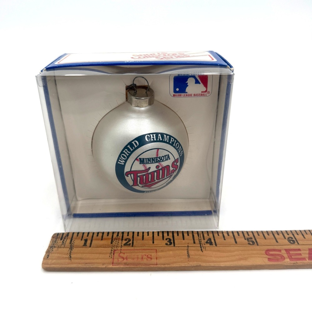 Topperscot Minnesota Twins MLB Ornament 3in White 1987 World Champions - Picture 2 of 4